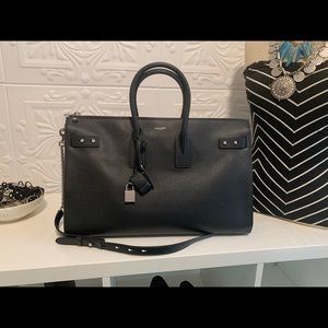 Saint Laurent Sac de Jour Souple Duffle 36H Black